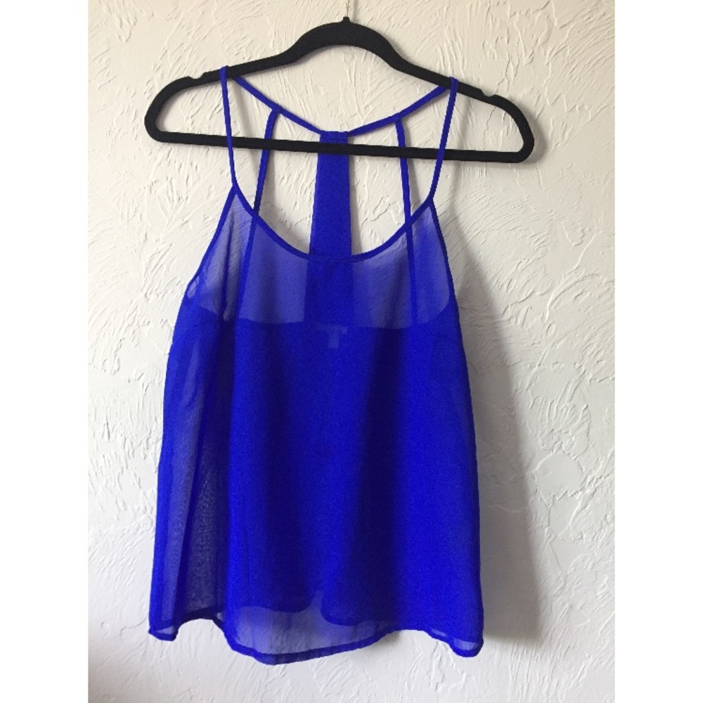 Blue Tank Top- Charlotte Russe